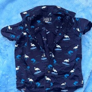 The Children's Place Blue Flamingo Shirt